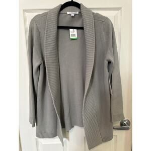 Mercer Street Studio Gray Open Face Cardigan Sweater Size L